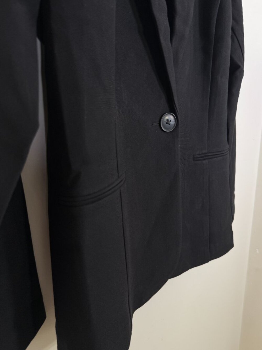 Ricki's Womens Black Blazer Single Button Stretch Rayon Blend NWT - Picture 5 of 8